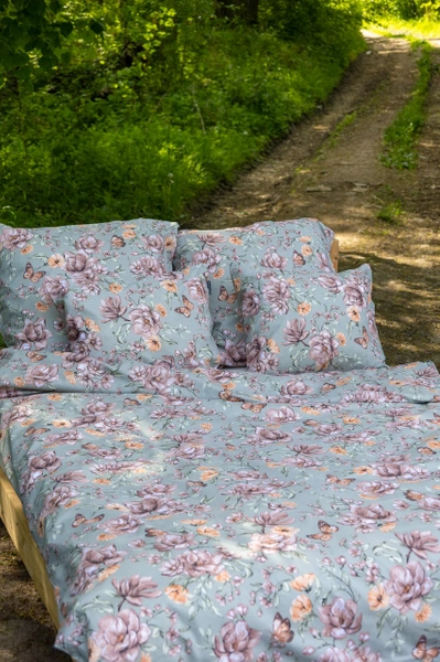 Pościel Kwiaty na szałwii 150x200/70x80